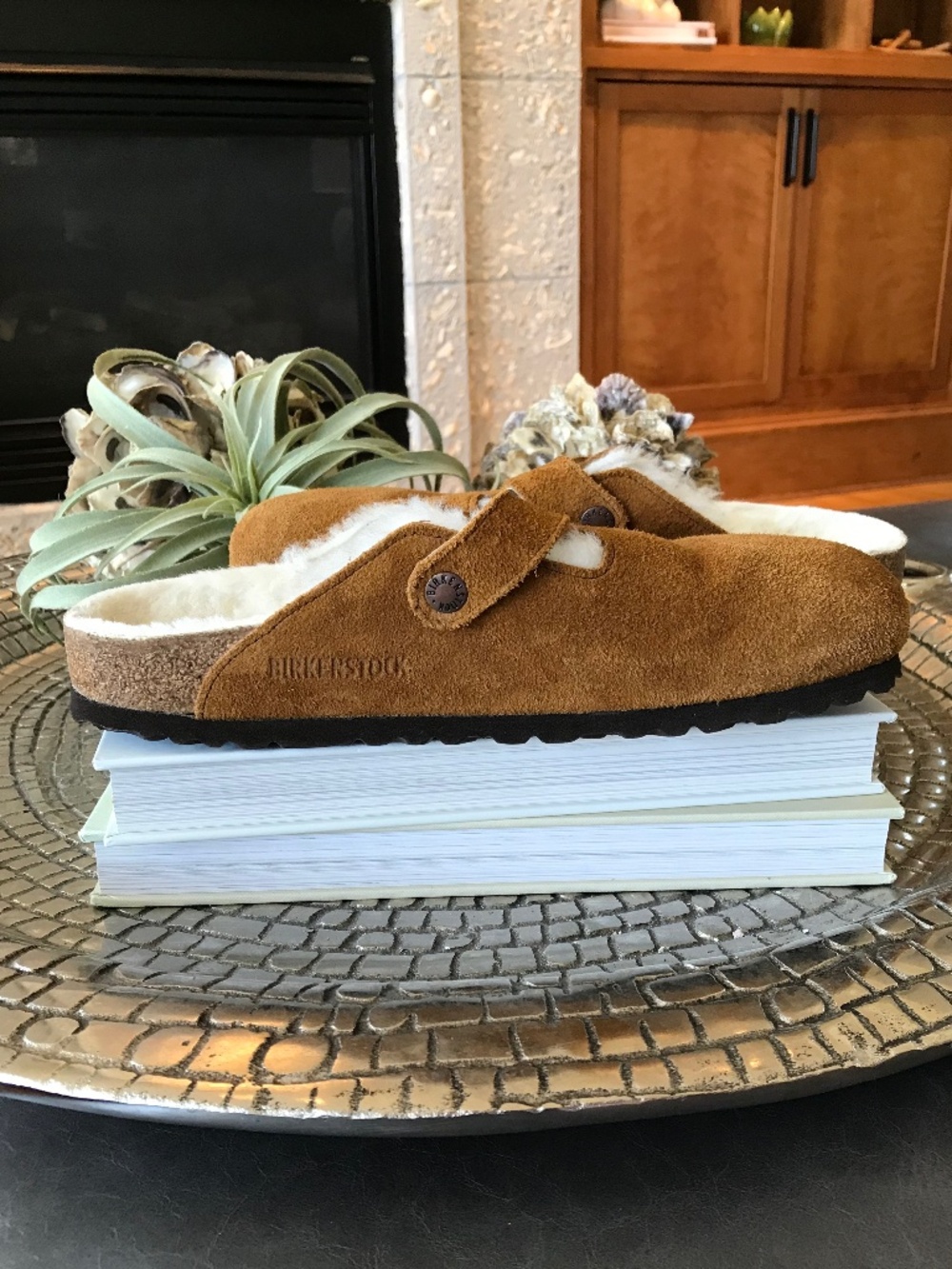 BOHO-CHIC 🔥BIRKENSTOCK BOSTON SUEDE SHERLING COMFY CLOG - Picture 9 of 13